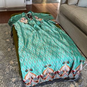 Women’s GiGiO Maxi Dress with neck ties size Large new with tags